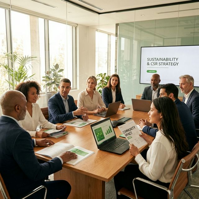 Equipa CSR-CERT em reunião sobre sustentabilidade